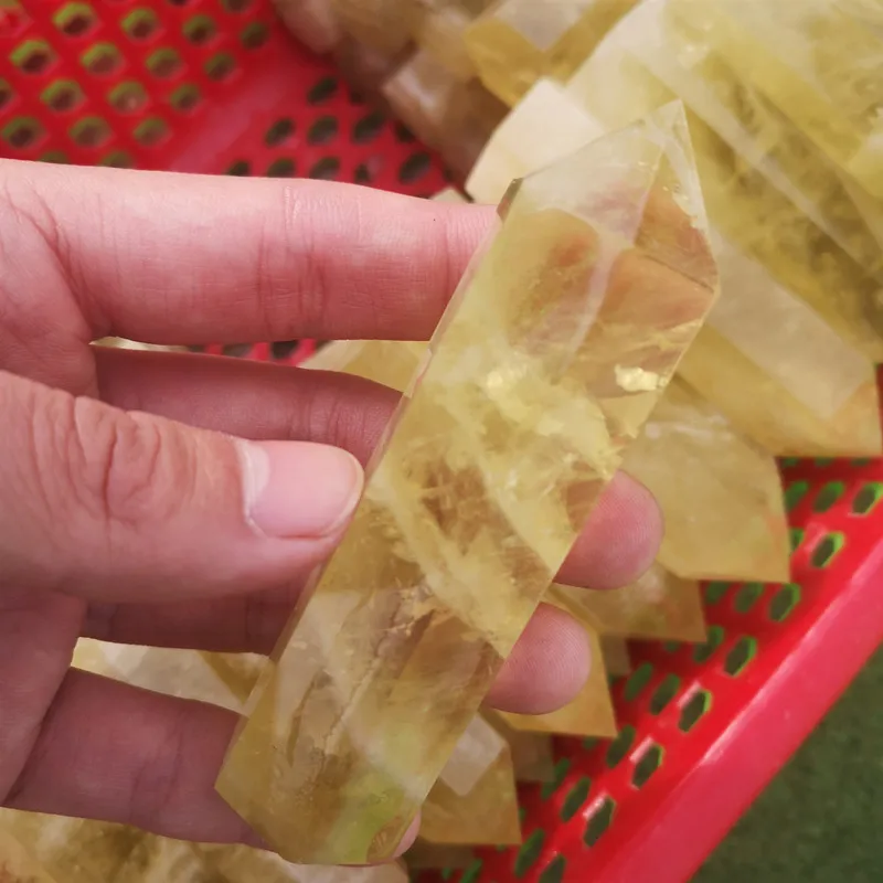 Topaz Натуральные камни, минералы, кристаллы wicca, розовый кварц, аметист, лабрадорит, украшение, медитация, чакра, целебная Хрустальная колонна - Цвет: Topaz