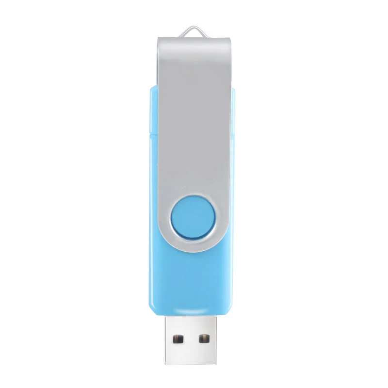 OTG флеш-накопитель 128 ГБ usb флеш-накопитель 2,0 64 ГБ 32 ГБ 16 ГБ флеш-накопитель 8 ГБ 4 ГБ флеш-накопитель для мобильного телефона флеш-карта памяти OTG usb stic - Цвет: Light blue