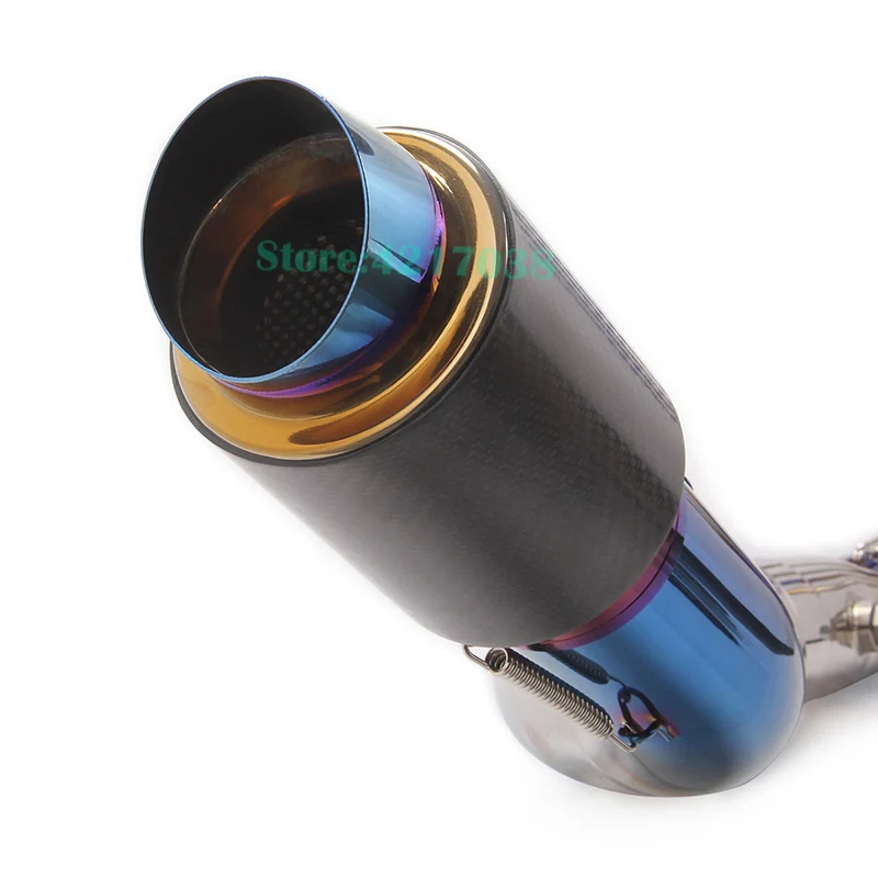 Full System Motorcycle Exhaust For Kawasaki Z900 2017-2020 Years Modified Escape Carbon Fiber Muffler Front Middle Link Pipe - Image 2