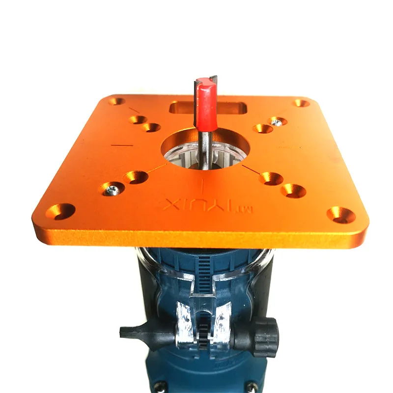  Universal RT0700C Aluminum Router Table Insert Plate Trimming Machine Flip Board for Woodworking Be