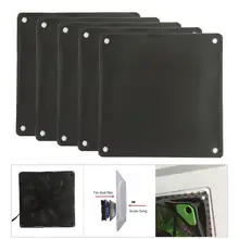 Тонкая работа, 5 шт., Пылезащитный фильтр для корпуса вентилятора, 8 см, компьютерный фильтр, сетчатая крышка, для компьютера, DIY, пылезащитная крышка, аксессуары для рабочего стола, ПВХ сетка