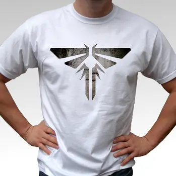 

The Last Of Us Firefly white t shirt game top design - mens and kids sizes