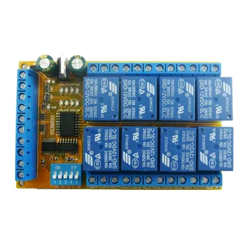 

5V 12V 24V the 8-Way Multi-functional Dial Electric Relay Jog Self-Locking Interlocking Delay Power Sequencer