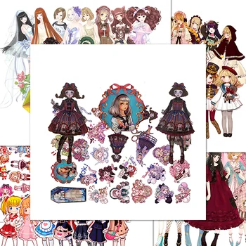

Cute cartoon anime girl Paper Stickers Crafts And Scrapbooking stickers book Decorative sticker DIY Stationery