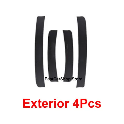 Car Door Threshold Protective PU Leather Sticker Accessories Door Sill Welcome Pedal Cover for Toyota RAV-4 RAV4 2021 2020 2019 Exterior 4Pcs