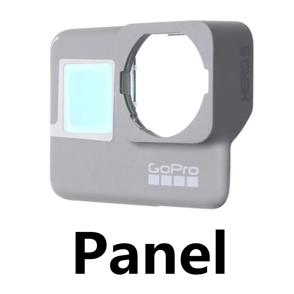 panel Go Pro 5 7 УФ-фильтр панель Крышка 170 градусов стекло Ультра широкоугольный ИК объектив для Gopro Hero 7 6 5 черный аксессуары для экшн-камеры - Цвет: panel