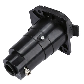 

Trailer Light Plug Connector Round Copper Socket Waterproof Replacement