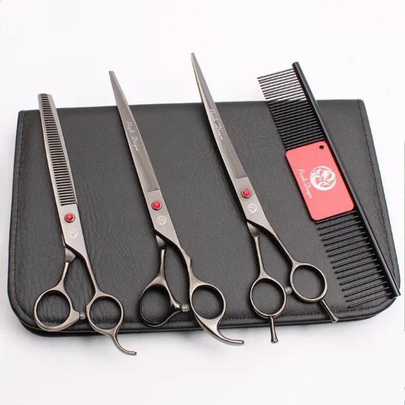 

Ножницы для домашних животных, 8 дюймов, фиолетовый дракон, косметологический костюм, прямые филировочные ножницы, тонкие ножницы для сгибания, ножницы для обрезки