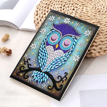 

Diamond Painting Notebook DIY Diamond Embroidery Cross Stitch A5 Notebook Diary Book Christmas Gifts