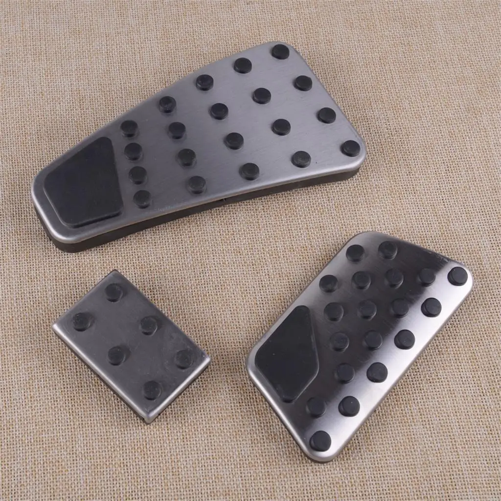 

DWCX 3Pcs Car Clutch Gas Accelerator Brake Pedal Pad Kit Cover Fit for Dodge Ram 1500-5500 2009-2013 2014 2015 2016 2017 2018