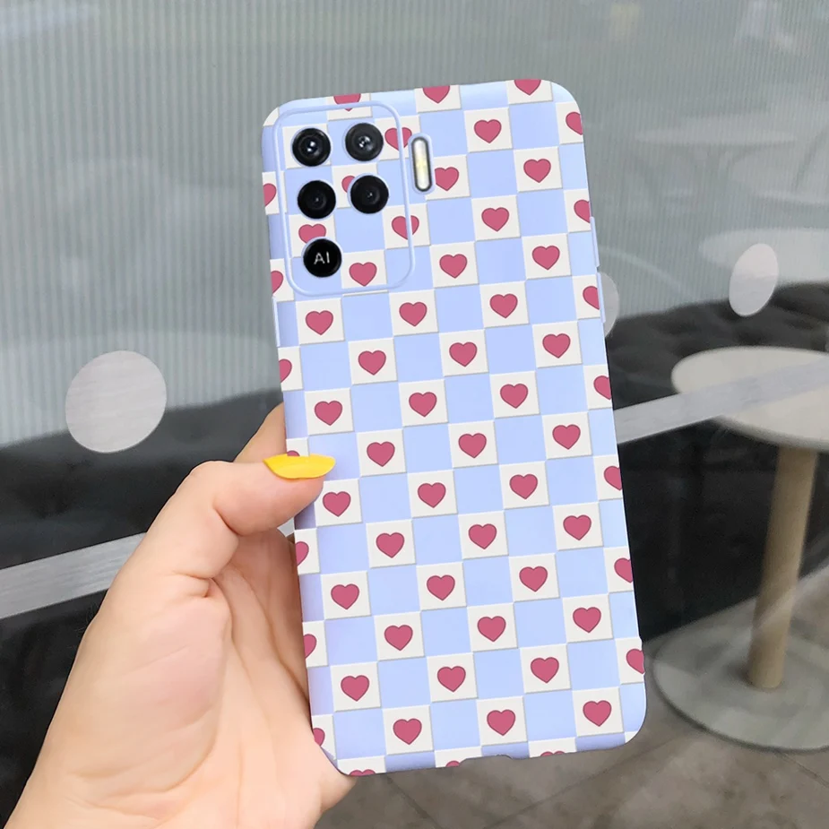 best waterproof phone pouch For Oppo Reno5 Lite Case Oppo Reno 5 Pro 5F 5Z Cover Cute Candy Painted Fundas Case For Oppo Reno5 Pro Reno 5 F Z Lite Soft Bags iphone pouch with strap Cases & Covers