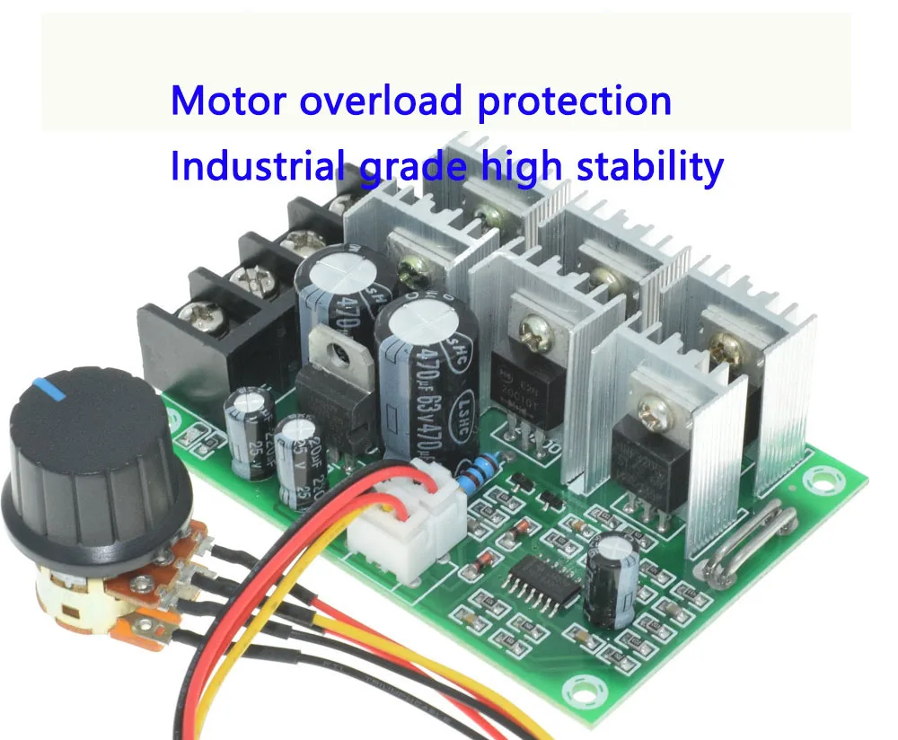 30A DC brush motor reducer speed governor soft start current limit protection 12V24V36 | Строительство и ремонт
