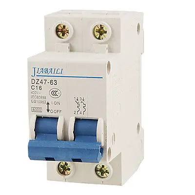 

Rectangular 2 Poles ON/OFF Switch Mini Circuit Breaker
