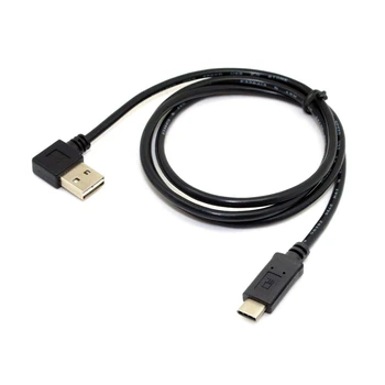 

Reversible USB-C USB 3.1 Type C to USB 2.0 90 Degree Left & Right Angled Data Cable for & Tablet & Cell Phone 100cm