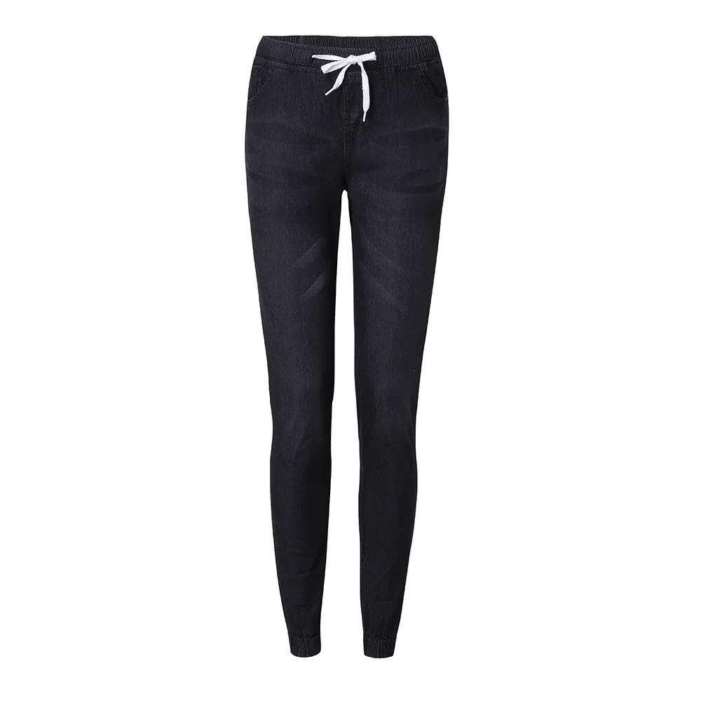 Jaycosin Autumn Fashion Ladies Casual Loose Pencil Denim Skinny Jeans Elastic Stretch Trousers Small Feet Cropped Jeans 11#4