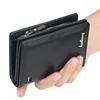 Brand Men PU Leather short Wallet With Zipper Coin Pocket Vintage Big Capacity Male Short Money Purse Card Holder New
