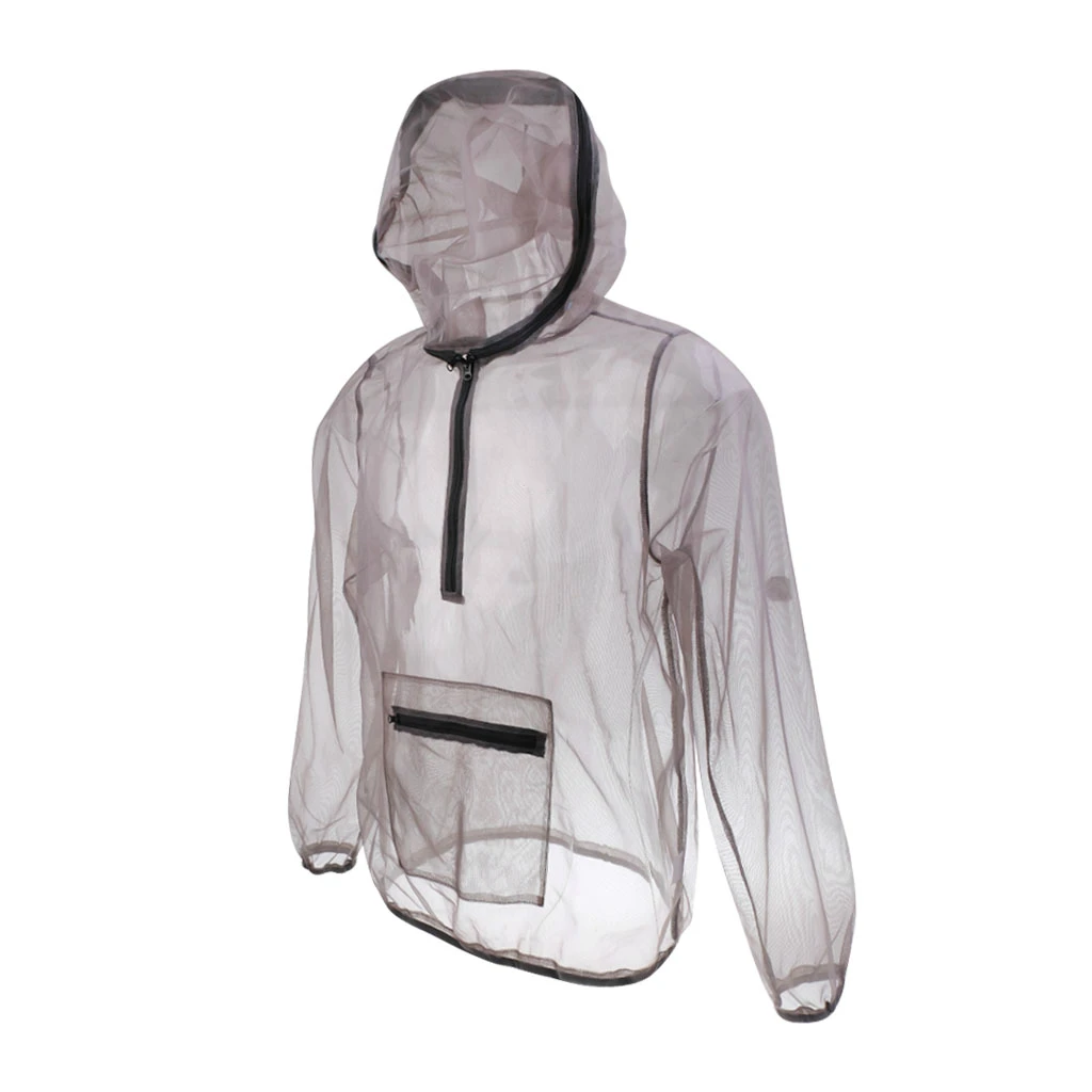 Lightweight Anti-Mosquito Jacket Bee Insect Mosquito Repellent Mesh Jacket Coat Fishing Hunting Outdoor Protector Coat
