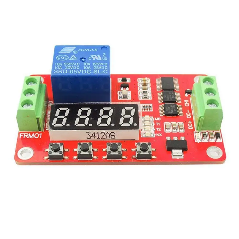 HTHL 5V DC многофункциональное самоблокирующееся реле таймер цикла PLC модуль с
