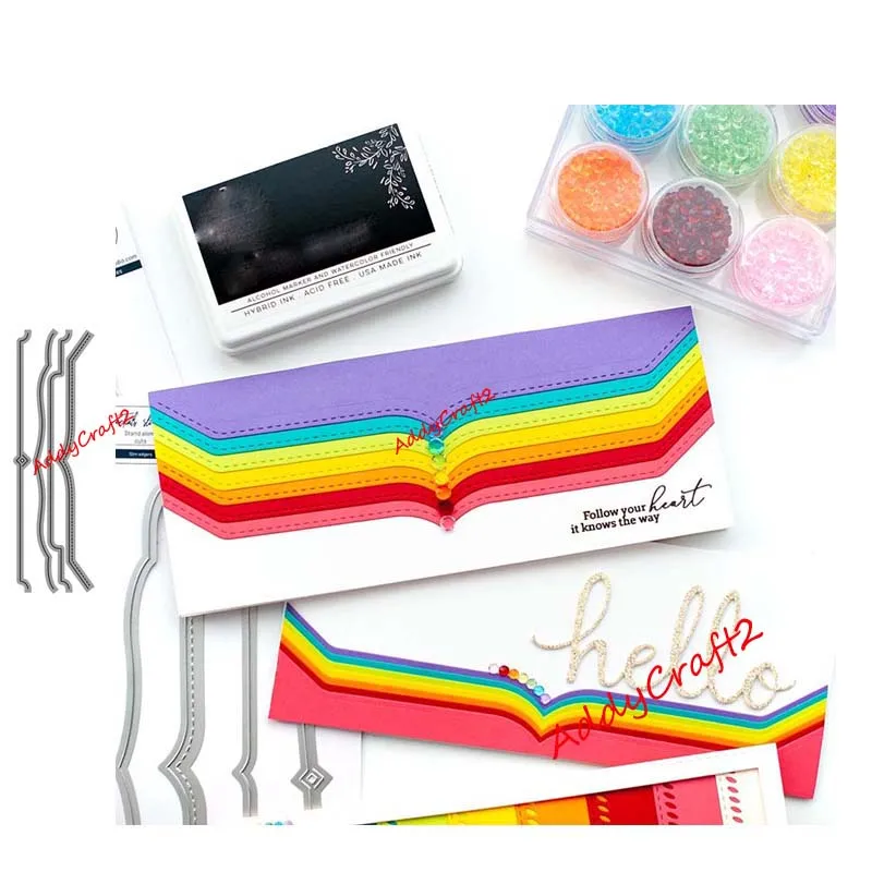 2020 Create edge 2 Metal Cutting Dies cut die mold decoration Scrapbooking Embossing paper craft mould punch stencils | Дом и сад