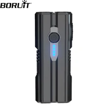

BORUiT Dual P8 COB LED Powerful Flashlight Rechargeable 4400mAh Power Bank Torch with Battery Display Camping Hunting Lantern