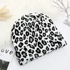 New Leopard Autumn Winter Causal Hip Hop Beanie Tide Korean Version Keep Warm Knitted Hat Adult Cap 3