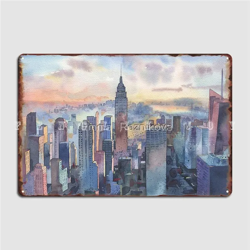 

New York Metal Sign Wall Pub Home Customize Garage Decoration Tin Sign Poster