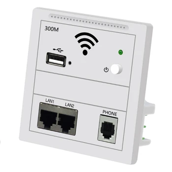 

300Mbps 86 Panel in Wall Wireless AP Router 220V WiFi Access Point In-Wall AP Wireless Wifi Router Repeater 802.3Af POE
