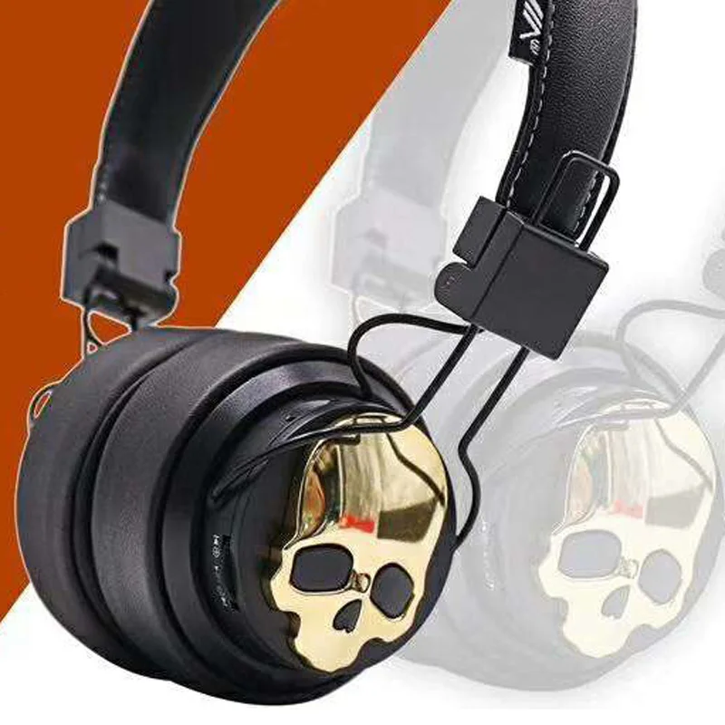 Nia Skull Wireless Headphon Adjustable Headphones Gaming Bluetooth Headset  Sport Earphon Mini Led Headphon Skullcandy Audifonos - Earphones &  Headphones - AliExpress