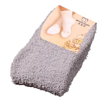 

KANCOOLD Home Women Girls Soft Bed Floor Socks Fluffy Warm Winter Breathable Pure Various Colors Sock New Fabulous Elastic 1018