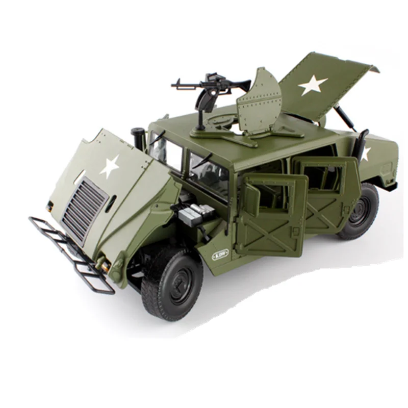 Коллекция 1:18 Масштаб 25 см пересечение леса поле боя модель автомобиля литой сплав военный автомобиль дисплей для взрослых
