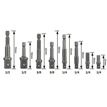 

Hex Shank Socket Adapter Drill Driver Bits Power Screwdriver Extension Bar Tools