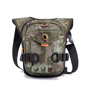 

BRIVILAS print letter waist bag waterproof leg bag outdoor sport fanny pack multifunction large capacity belt bag casual travel