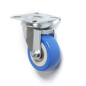 

4pcs PVC Casters Heavy Duty 2 Inch Pneumatic Caster Wheels No Noise Wheels Top Plate LB88