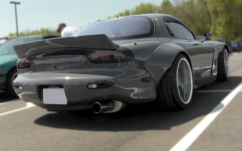 Автомобиль-Стайлинг для Mazda RX7 FD3S RB стильное стекловолокно заднее крыло RX-7 FD FRP стекловолокно колесо Арка вспышка дрейф гоночная отделка часть
