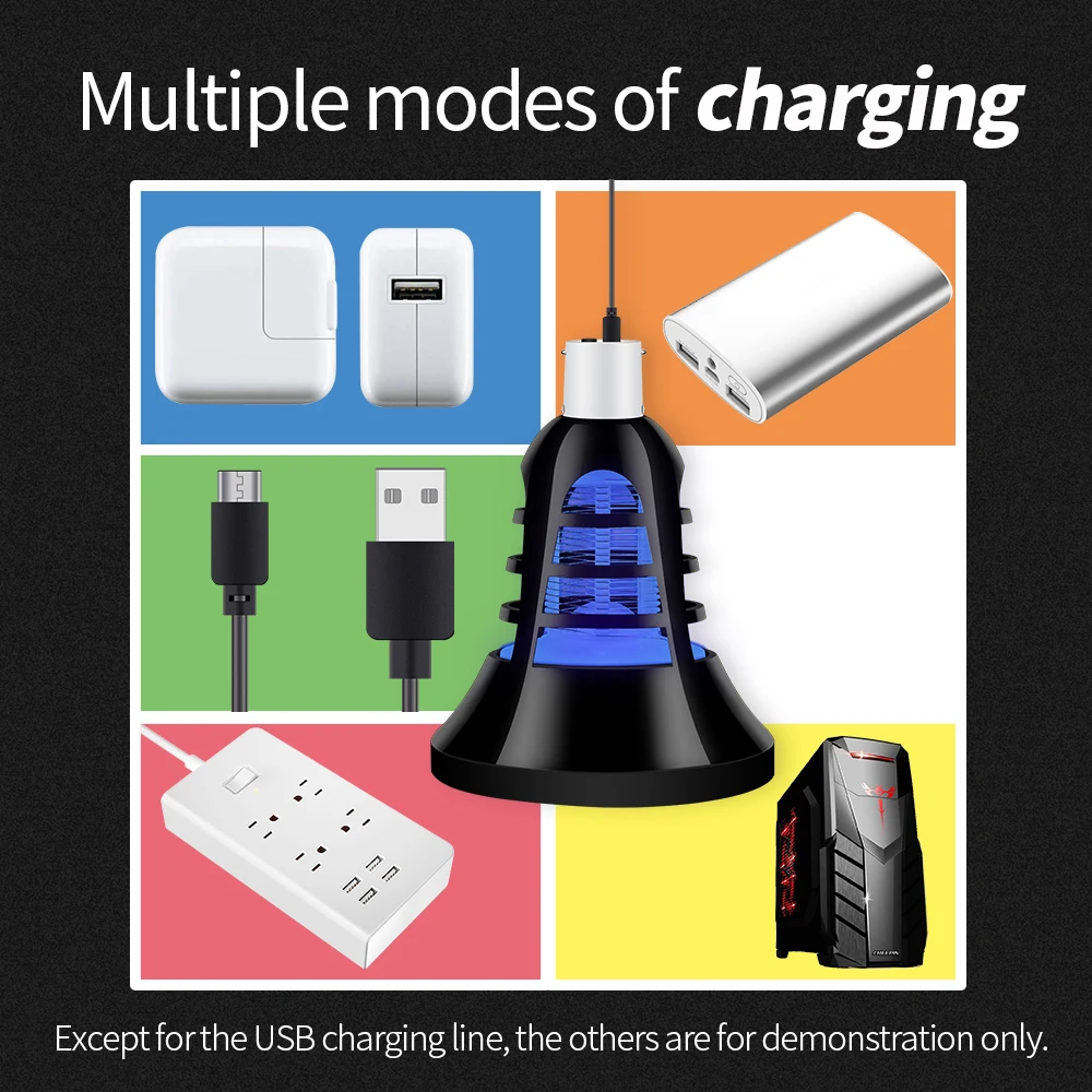 E27 5В USB электрическая ловушка для комаров, лампа отключения звука 240V светодиодный Ночной светильник с защитой от комаров Fly Жук ловушка для насекомых Zapper ловушка безызлучательной 110V