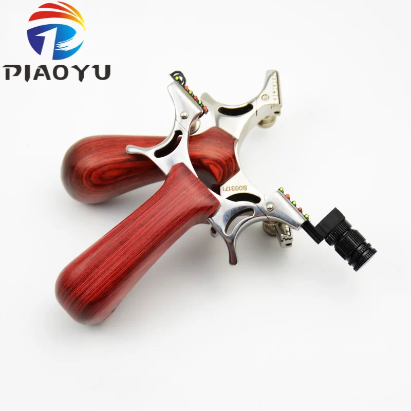 Новый Slingshot охотничий катапульт из нержавеющей стали светодиодный плоский