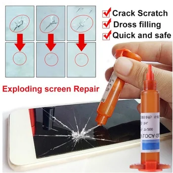 

5ML UV LOCA Adhesive Glue Liquid Optical Clear Repair Replacement For Touch screen For iPhone Cell Phone drop shipping 2020