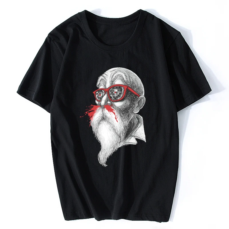 Novelty Men Master Roshi Dragon Ball T Shirt Anime Japanese Print Homme Tee Funny Cool Shirts Camiseta Free Shipping |