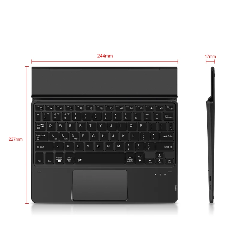 Wireless Bluetooth Keyboard For iPad Pro 11 12.9 13 inch M4 Air 11 A16 M2 M3 Air4 Air5 10th Touchpad Backlight Keyboard Stand