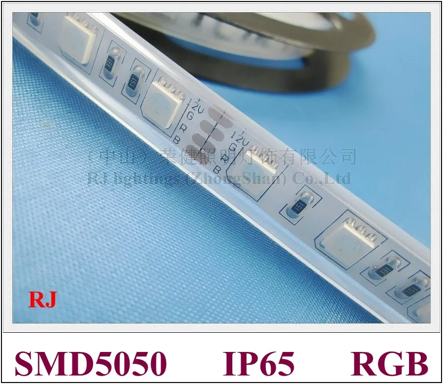Светодиодный SMD 5050 водонепроницаемый RGB светодиодный светильник с мягкой