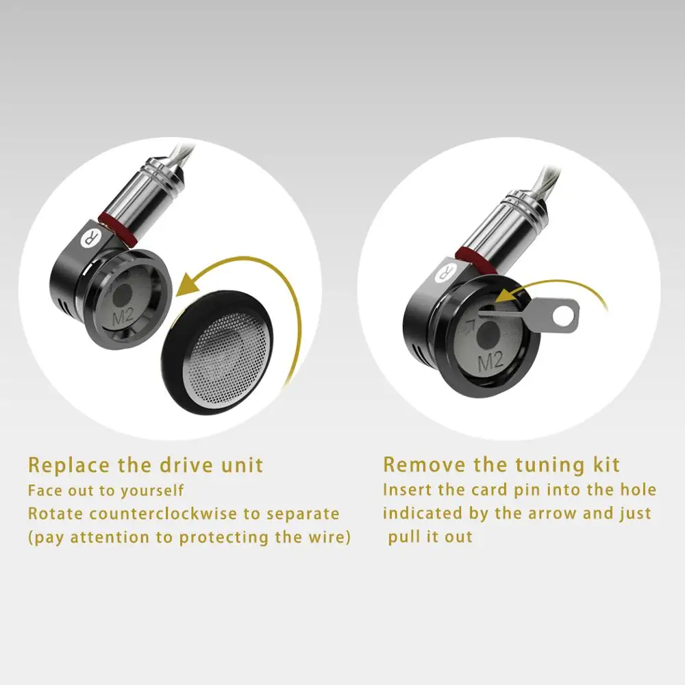 Smabat M2 modular headset DIY assembly mmcx parts