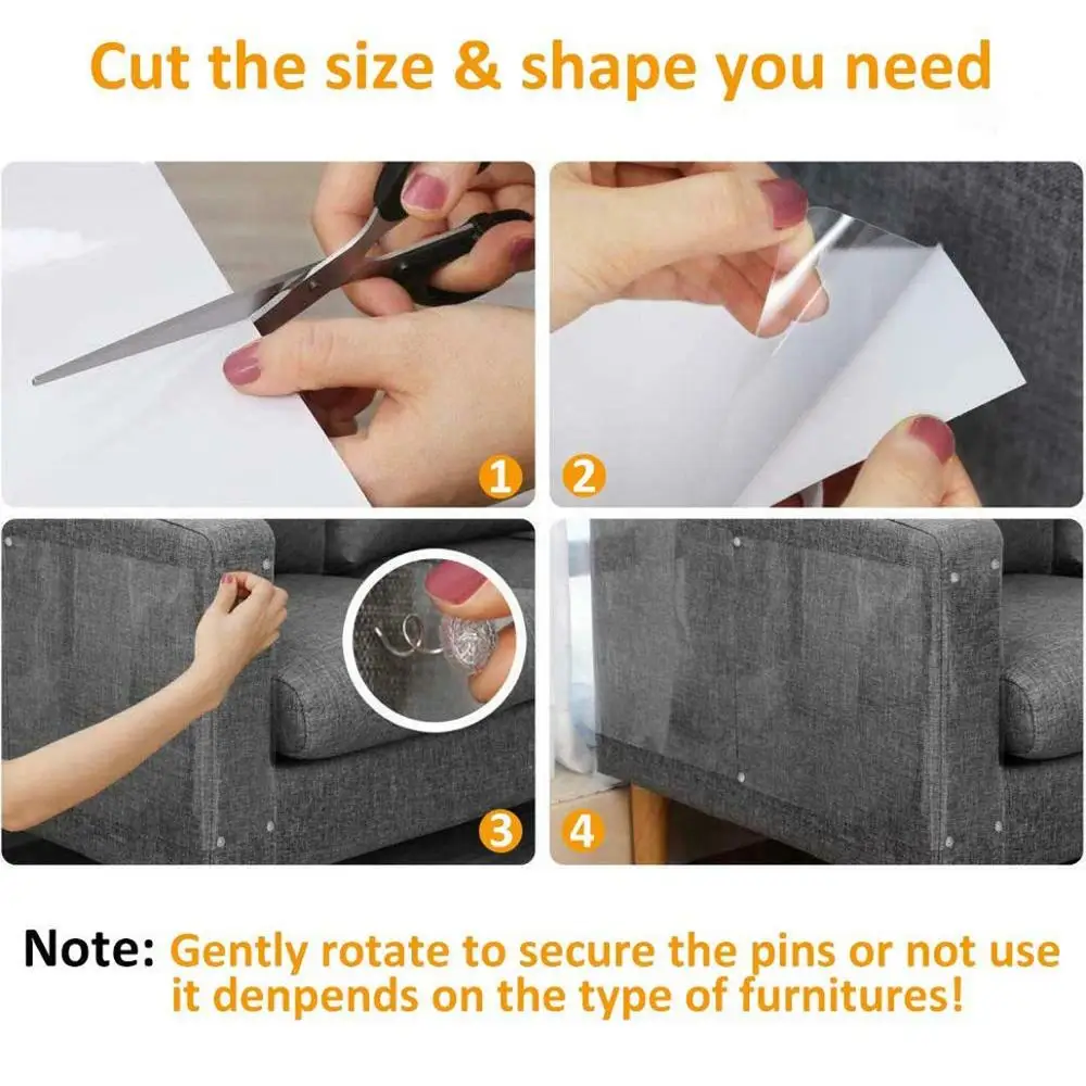 Cat Scratch Deterrent Tape, Furniture Scratch Guards,Pet Anti-Scratch Pads Furniture Protection for Sofa,Door, Walls,Car Seat