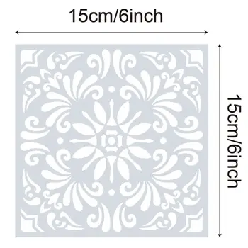 

2020 New 16pcs/set Mandala Stencils DIY Drawing Template Painting Scrapbooking Paper Card