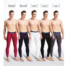 Pants Men Breathe Sexy Casual Slim Pouch leggings U Convex Separation Stretch Thermal Separation Youth Warm NEW Long JAYCOSIN