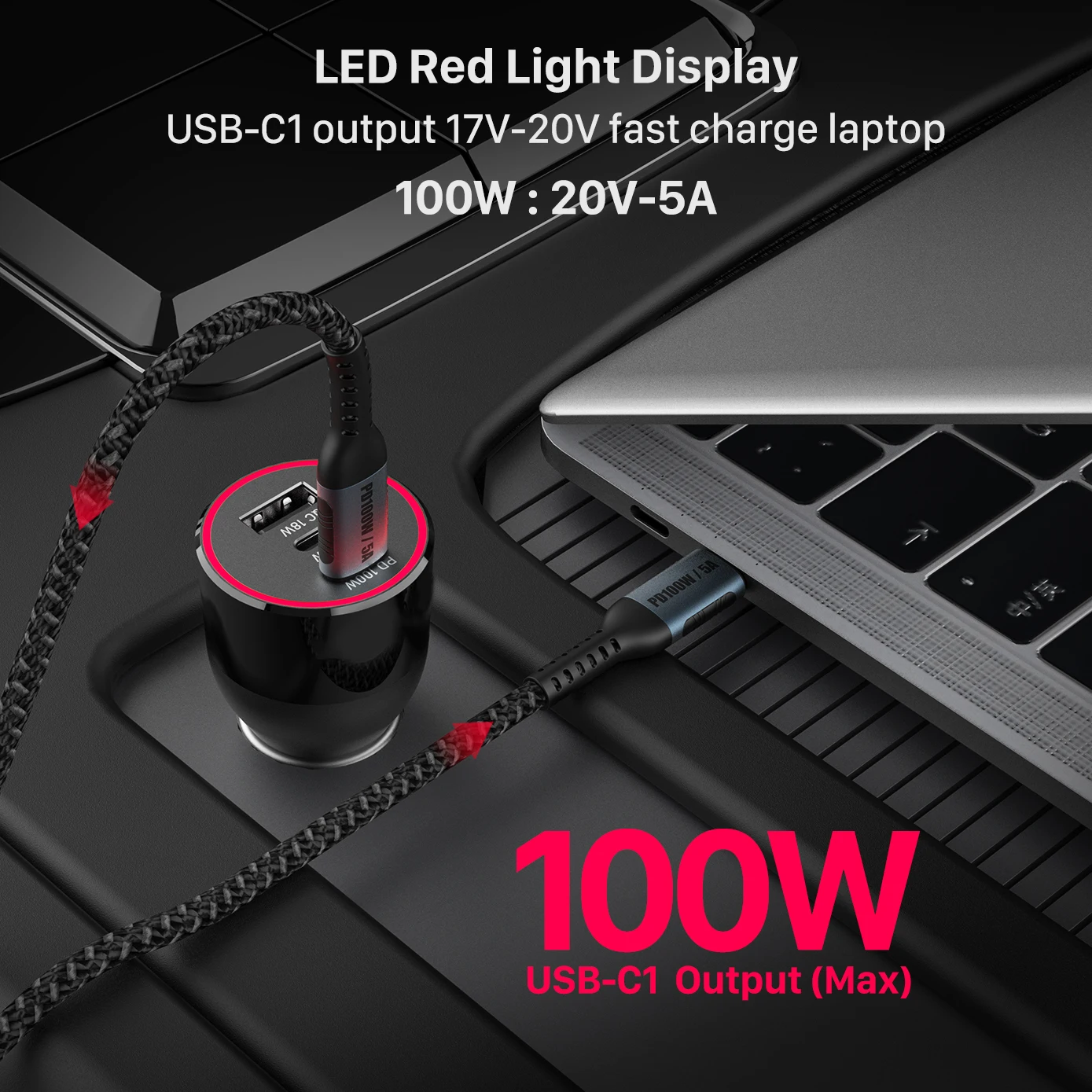 120W Fast Car Charger USB Quick Charge PPS/PD 100W/65W/45W/30W QC3.0 FCP 18W For Huawei Xiaomi TYPE C Iaptop Tablet iPhone 13/12