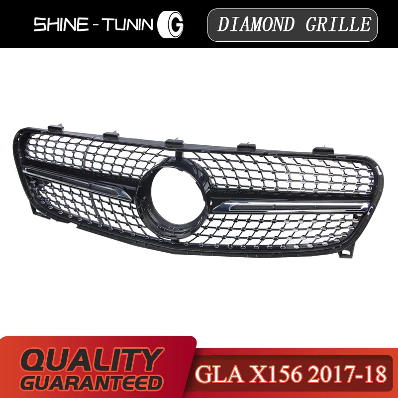 Алмазная решетка подходит для mercedes GLA Class для GLA180 GLA200 GLA250 GLA45-18 ABS X156