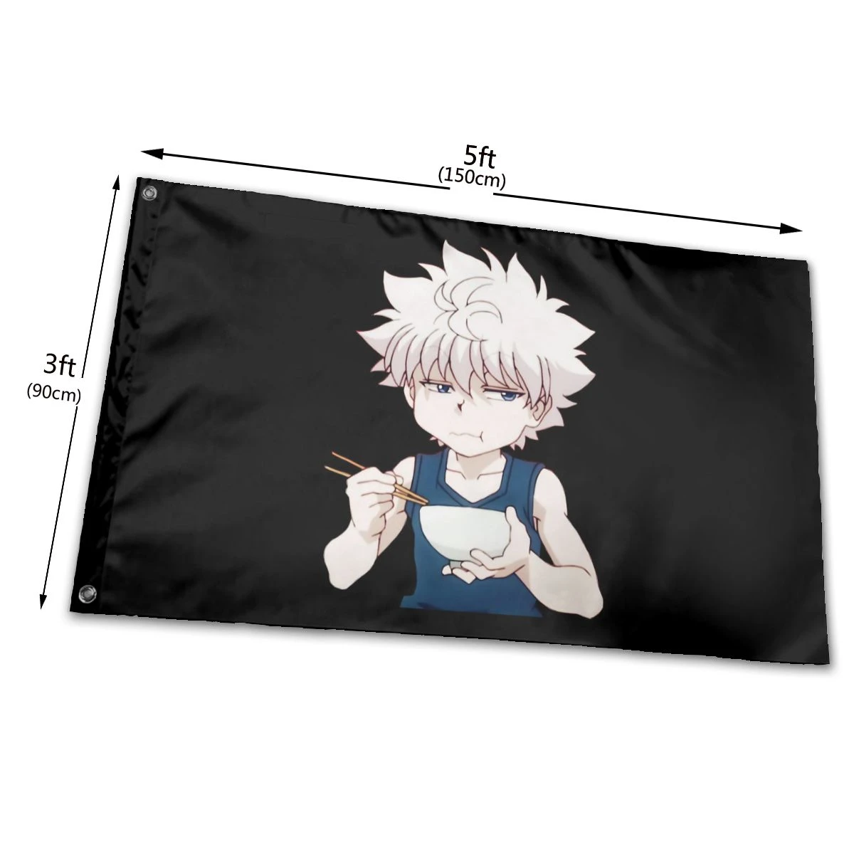 かわいいキルアzoldyckハンター ハンターおかしいミームマンガバカオタク黒ケース旗 旗 横断幕 アクセサリー Aliexpress かわいいキルアzoldyckハンター ハンターおかしいミームマンガバカオタク黒ケース旗 旗 横断幕 アクセサリー Aliexpress
