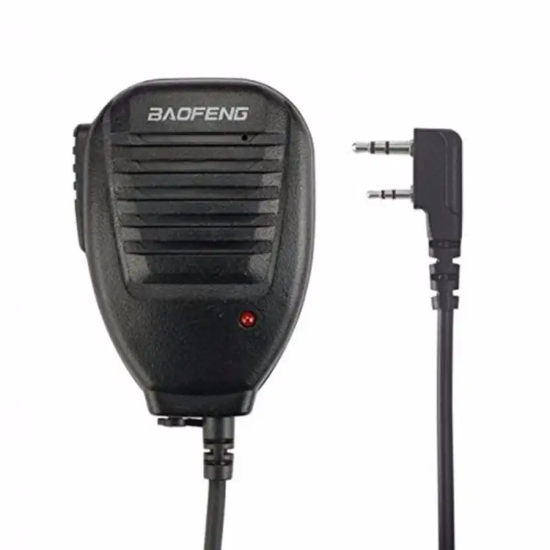 100% Baofeng Walkie Talkie Hand Mic Radio Speaker Mic PTT For Baofeng 888S 5R UV82 8D 5RE 5RA Speaker Headset Two Way Radio wireless mic