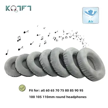 

KQTFT All size Grey Velvet Replacement Ear Pads for Sennheiser AKG HifiMan ATH Philips Fostex Sony Beyerdynamic Parts Earmuff