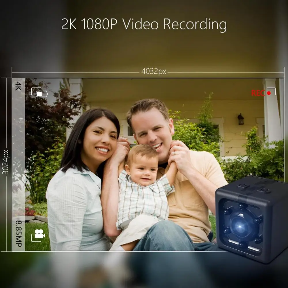 JAKCOM CC2 컴팩트 카메라 미니 wi fi 펜보다 새로운 메가 카메라 ip 4k cachee wifi icsee kids dash night vision 6